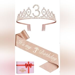 3rd Birthday Tiara & Sash